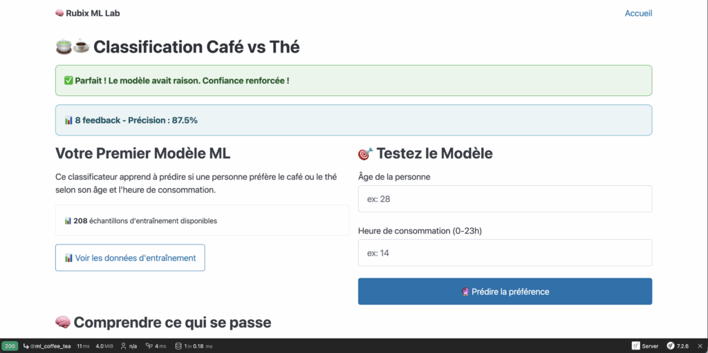le feedback user avec rubix ML et Symfony 7