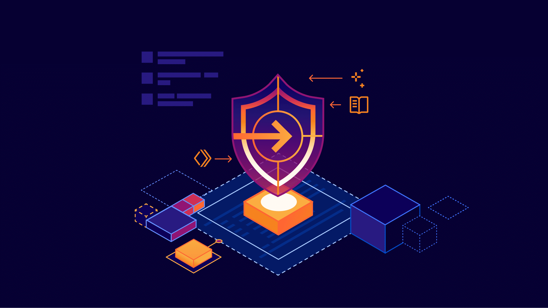 Schéma stylisé d’un tunnel sécurisé avec bouclier pare-feu – symbole des outils Zero Trust de Cloudflare.