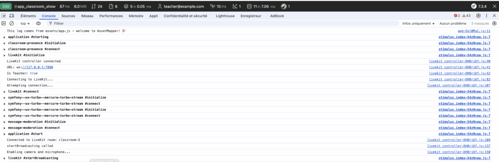 symfony likekit console on dev mode