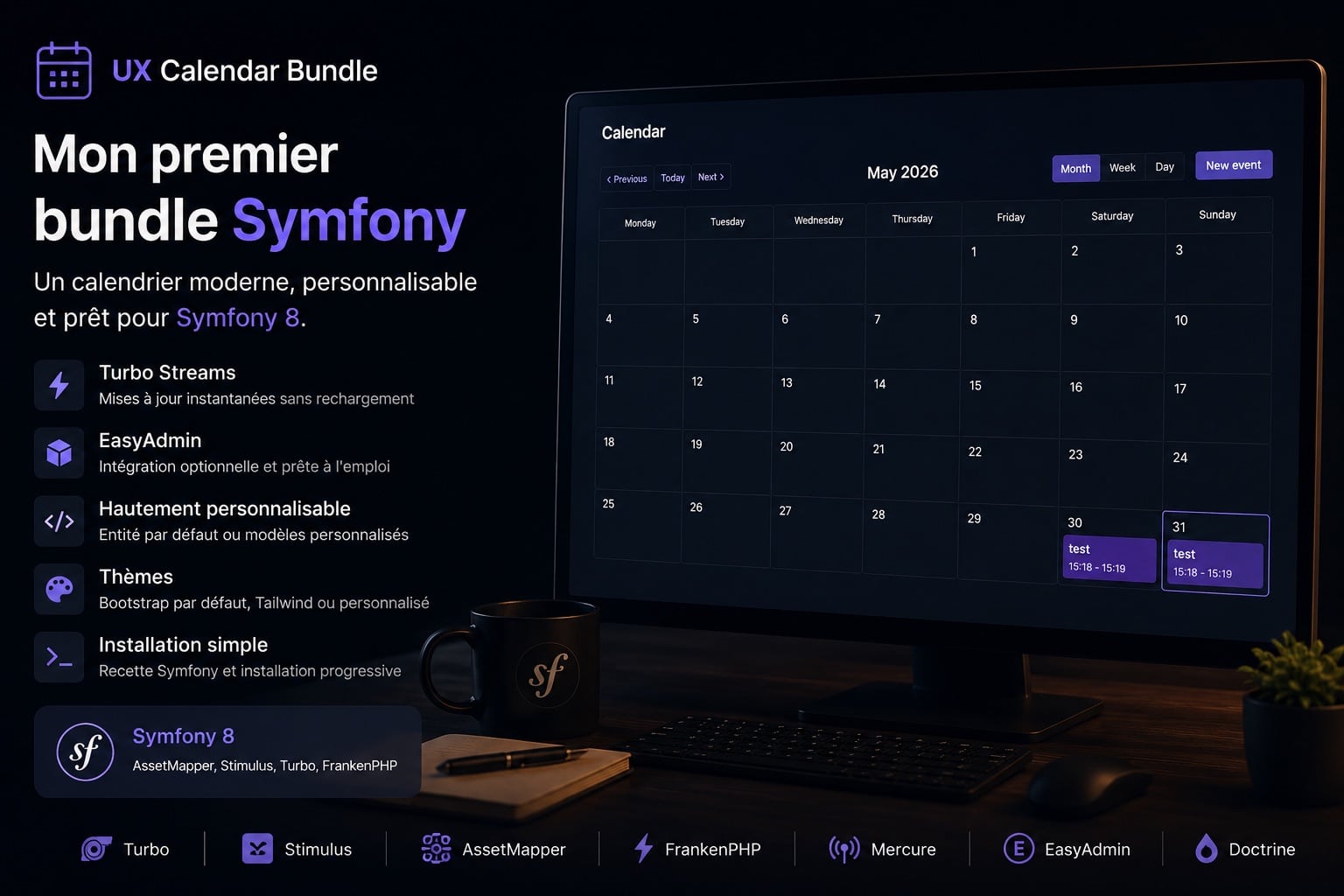 symfony ux calendar bundle jschristophe